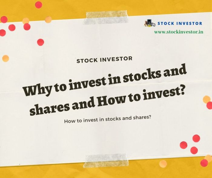 When investing with stocks the main idea is to